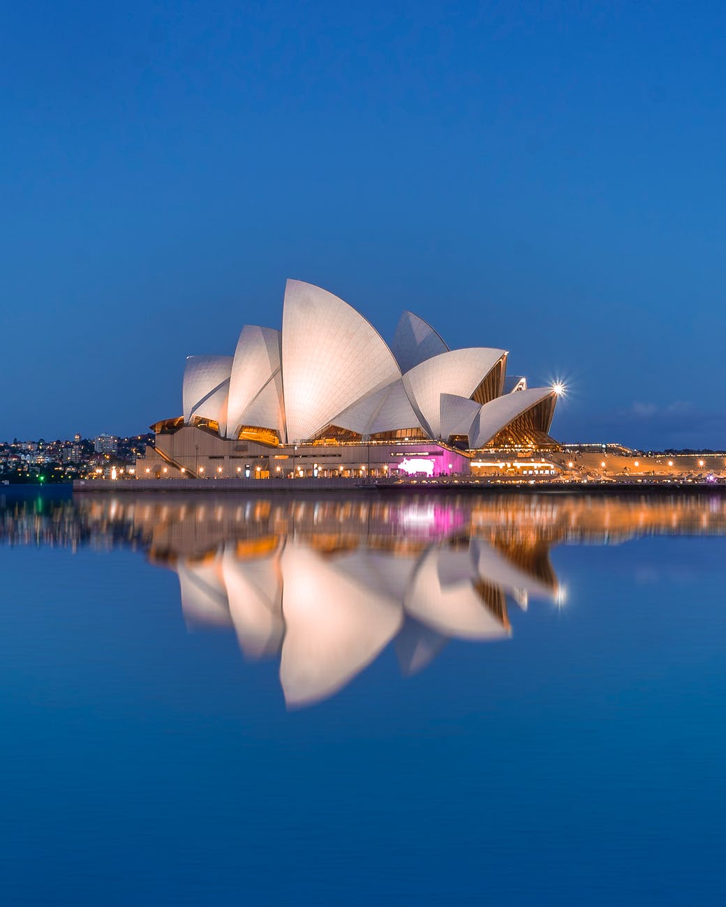 Photo of the Sydney Opera House from the sea